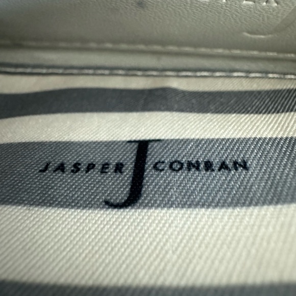 Jasper Conran Light Gray Pebble Leather Wallet euc - Picture 14 of 16